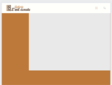Tablet Screenshot of galerie-oeilecoute.fr